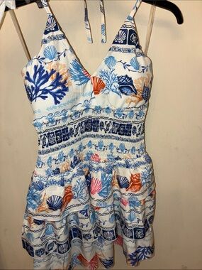 Ruffle halter sun dress
